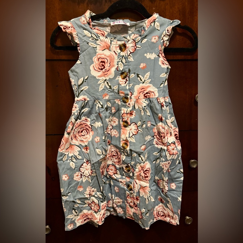 GORLYA Girl's Halter Sleeveless Summer Sundress